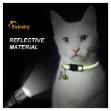 Extodry 12 Pack Reflective-Breakaway Cat Collars with Bells,Safety Buckle Kitten Collar,with Name Tag,Adjustable,Ideal for Girl Cats Male Cats,Pet Supplies,Stuff,Accessories(12 Colors & 2 ID Tags).