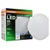 SYLVANIA Ultra LED Porcelain Ceiling Light Fixture, 60W = 9W, Energy Star, Non-Dimmable, Medium Base, 4000K, Cool White - 1 Pack (75081)