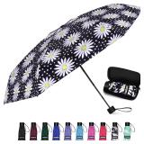 Yoobure Small Mini Umbrella with Case Light Compact Design Perfect for Travel Lightweight Portable Parasol Outdoor Sun&Rain Umbrellas