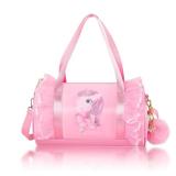 Moonmo Cute Ballet Dance Bag,Tutu Dress Bag, Waterproof Lightweight Dancing Animals Pink Dance Bag for Girls(Pink Unicorn)