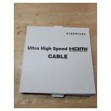 Highwings 8K 10K 4K HDMI Cable 48Gbps 6.6FT/2M, Certified Ultra High Speed HDMI Cable Braided Cord-4K@120Hz 8K@60Hz, DTS:X, HDCP 2.2 & 2.3, HDR 10 Compatible with Roku TV/PS5/HDTV/Blu-ray