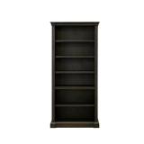 Martin Furniture Traditional Wood Open Bookcase, Office Shelving, Storage Cabinet, Fully Assembled, Dark Brown -  Retail: $547.99