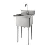 TRINITY EcoStorage¨ | Stainless Steel Utility Sink | NSF | w/ Faucet - Stainless Steel - Retail: $429.99