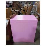 OSP Home Furnishings HPB Heavy Duty 3-Drawer Metal File Cabinet for Standard Files and Office Supplies, Pink Finish