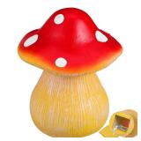 Gadpiparty Mushroom Shape Hidden Key Box Hide A Key Fake Rock Outdoor Key Hider Looks and Feels Like Real Stone Resin Rock Key Hider for Outdoor Yard Garden Decoration