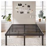 $69 18" Metal Queen Bed Frame, No Box Spring