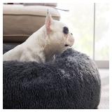 Bedsure Calming Dog Bed, 30 inches, Dark Grey