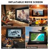 $99 16FT Inflatable Movie Screen, Easy Set Up