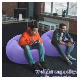 Inflatable Chairs, Light Purple, 2 Pcs