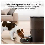 $64 PETLIBRO Automatic Dog Feeder, 6L, Black.