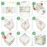 Pasimy 51 Pcs Greenery Diaper Raffle Set