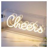 USB LED Cheers Sign Neon Wall D cor 3D Light