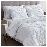 $46 Maple&Stone Twin 5-Piece Comforter Set-White