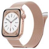 MARGE PLUS Compatible with Apple Watch Band Series 10, Ultra 2, SE, Ultra 9 8 7 6 5 4 Women and Men, Stainless Steel Mesh Loop Magnetic Clasp Replacement for iWatch Bands 38mm 40mm 41mm 42mm