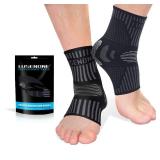 Lusenone Ankle Brace for Women & Men (Pair), Compression Ankle Sleeve- Best Ankle Support Socks for Plantar Fasciitis, Sprained Ankle, Achilles Tendonitis, Foot Pain Relief, Running,Sports