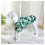 Harikaji Dog Hawaiian Shirt, Summer Pet Clothes Large Dog Cool Costume Beach T-Shirt for Medium Large Dog(Blue,7XL)