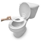 Ingenuity: ity by Ingenuity Flip & Sit Potty Seat (White) - Easy to Set Up & Remove Potty Training Seat That Attaches to Adult Toilet Seat