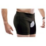 Inguinal Hernia Support Belt Invisible Underpants Compression Garment Truss Galess (Black, L)