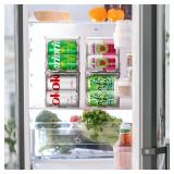 ClearSpace Soda Can Organizer & Soda Can Dispenser for Refrigerator - Fridge Organizer & Stackable Drink Organizer for Fridge, Can Organizer for Refrigerator - Holds 12 Cans Each, BPA Free - 2 Pack