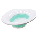 RUGUO Sitz Bath, Sitz Bath for Hemorrhoids - Sitz Bath for Toilet Seat - Sitz Bath for Postpartum Care, Sits Bath Kit for Women, Collapsible, Wider Seating Area, Deeper Bowl