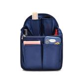 HOYOFO Mini Backpack Organizer Insert Small Bag Divider for Rucksack Purse Lightweight Nylon Shoulder Bag Organizer Insert, Navy Blue