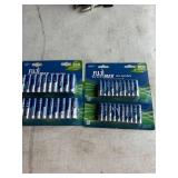 2- 20 pack AAA and 2- 20 pack AA batteries