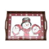 St. Nicholas Square Yuletide Serving Tray with Handles