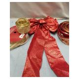 LOT OF CHRISTMAS RIBBON