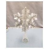 SNOWFLAKE TOPPER AND SNOWFLAKE ORNAMENTS