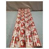 (4) Rolls Seasonal 30in Snta Toy Wrap