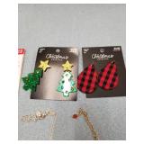 LOT OF RANDOM CHRISTMAS JEWELRY