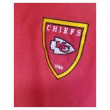 Vintage long sleeve sweatshirt for men, NFL Kansas City Chiefs, large size, turtleneck, high neck, red, American football, super Large