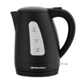 Elite Gourmet EKT8690 1.7L Electric Tea Kettle 1500W Hot Water Heater Boiler BPA Free, Fast Boil, Water Level Window and Auto Shut Off, Black