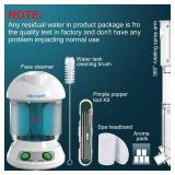 Facial Steamer   DENFANY Nano Ionic Face Steamer with Extendable 360° Rotating Arm   Portable Facial Steamer for Personal Care at Home or Salon (Blue)