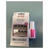 KISS salon acrylic French nail kit with brush on super strong Nail bond