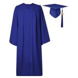 GraduatePro Matte Graduation Cap and Gown 2024 Set Bulk with Tassel for High School & College Royal 51