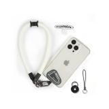 project-cb Hand Wrist Phone Strap,Phone Lanyard Patch 2,Cell Phone Case Holder,Wristlet Strap for Key,AirPods,Camera (White, 15.7inch)