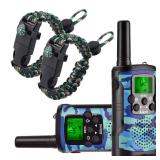 Walkie Talkies for Kids 22 Channel 2 Way Radio 3 Miles Long Range Handheld Walkie Talkies Durable Toy Best Birthday Gifts for 6 Year Old Boys and Girls fit Adventure Game Camping (Blue Camo 1)