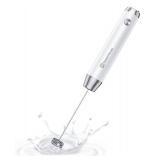 Maestri House Rechargeable Milk Frother, Handheld Electric Foam Maker Waterproof Detachable Stainless Steel Whisk Drink Mixer Foamer for Lattes, Cappuccino, No Stand