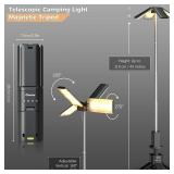 Clemas Telescopic Camping Lights Rechargeable 14000 mAh Led Multifunction Magnetic Lanterns Job Site Lighting Cordless Dimmable Camping Tent Lamp Portable Power Supply 6000LM IPX5 Waterproof - Retail: