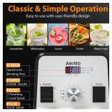 Aeitto Blender, Blenders for Kitchen with 1500-Watt Motor, 68 Oz Large Capacity, Professional Countertop Blenders for Ice Crush, Frozen Drinks, Silver - Retail: $88.18