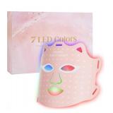 Beauty Blue Red Light Therapy Mask for Face,Led Face Mask Light Therapy At Home, 7 Colors LED Face Mask Light Therapy