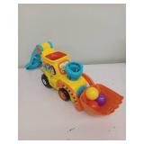 VTech Pop-a-Balls Push & Pop Bulldozer,Yellow