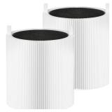 511 True HEPA Filter Replacement Compatible with Blueair Blue Pure 511 Air Cleaner Purifier, 2-in-1 HEPA Filter with Activated Carbon Filter, 2 Pack