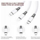 Phone Electronic Accessories Bundle - USB Car Charger, USB Data Cable (iPhone, Android, USBC), Mini Speaker