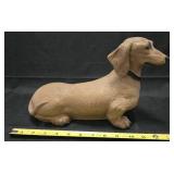 Resin dachshund figurine