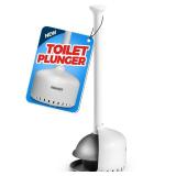 FORASTO Toilet Plunger with Holder,Plungers for Bathroom with Holder,Heavy Duty Plunger with Cover,Bathroom Decor?Bathroom Accessories?Toilet Bowl Cleaners,White