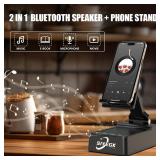 Phone Stand with Bluetooth Speaker Wireless, Birthday Gifts for Dad Mom Husband Wife Son Him, Mens/Women Gift Idea for Mother/Fathers