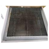 OUYZGIA Honeycomb Laser Bed 300x300mm Steel Honeycomb Working Table for Laser Cutter Engraver, Honeycomb Cutting Table for Laser Cutting Engraving, with Aluminum Plate (11.8x11.8)