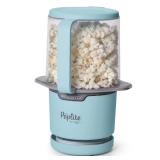 Presto 04811 PopLite My Munch Hot Air Popcorn Popper - Personal Sized, Built-In Serving Bowl, Compact Design, 8 Cups, Blue